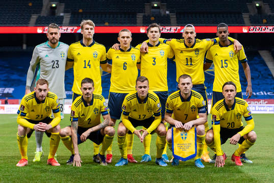 The Swedish starting eleven