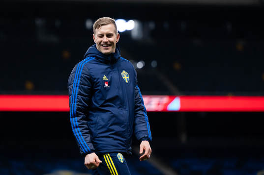 Goalkeeper Karl-Johan Johnsson of Sweden