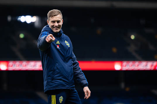 Goalkeeper Karl-Johan Johnsson of Sweden