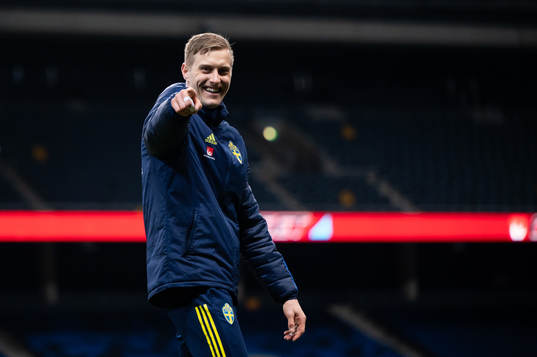 Goalkeeper Karl-Johan Johnsson of Sweden
