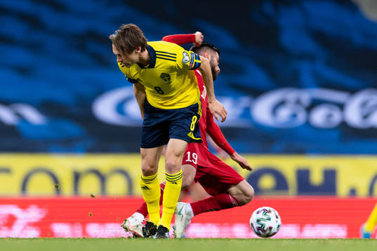 Albin Ekdal of Sweden looks dejected