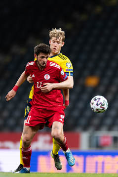 Giorgi Kvilitaia of Georgia and Filip Helander of Sweden