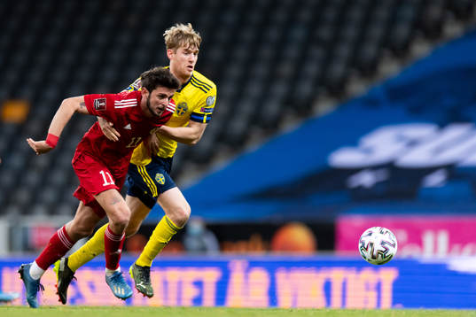 Giorgi Kvilitaia of Georgia and Filip Helander of Sweden
