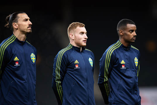 Zlatan Ibrahimovic, Dejan Kulusevski and Alexander Isak of