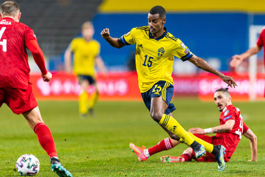 Alexander Isak of Sweden