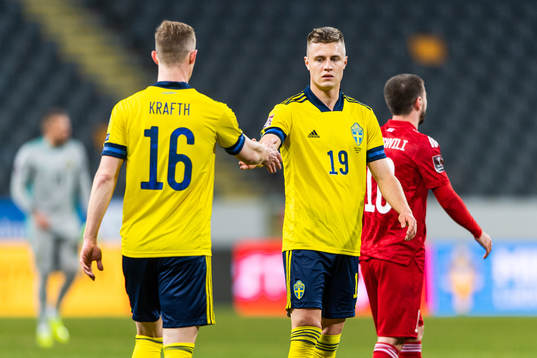 Emil Krafth Mattias Svanberg of Sweden