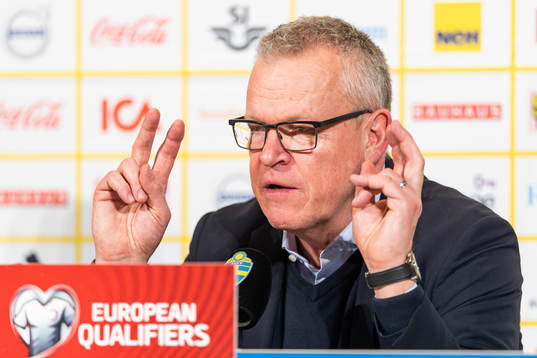 Janne Andersson, head coach of Sweden