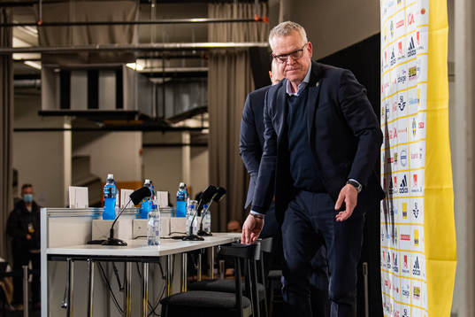 Janne Andersson, head coach of Sweden