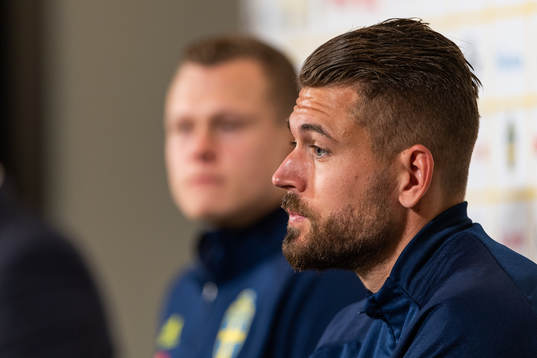 Goalkeeper Kristoffer Nordfeldt of Sweden