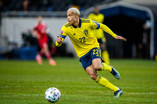 Robin Quaison of Sweden