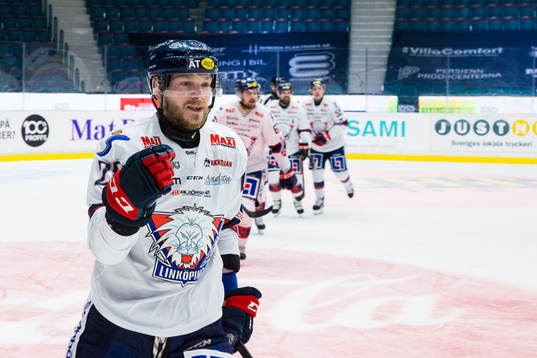 Linköpings Jaakko Rissanen jublar
