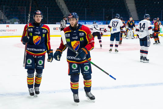 Djurgårdens Tobias Ekberg 	 och Robin Norell deppar