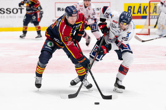 Djurgårdens Linus Andersson och Linköpings Jaakko Rissanen