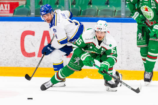 Leksands Oskar Lang och Rögles Simon Ryfors