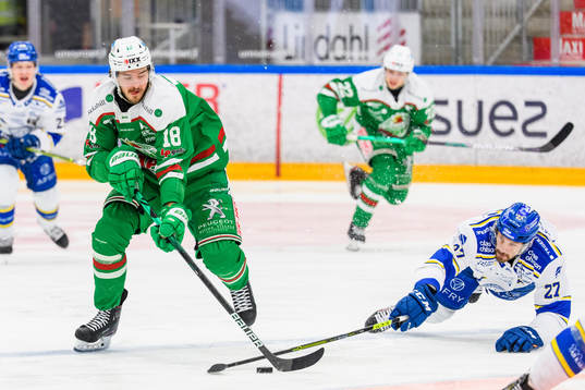 Rögles Dennis Everberg och Leksands Marek Hrivik