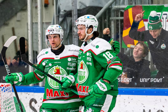 Daniel Zaar och Dennis Everberg jublar