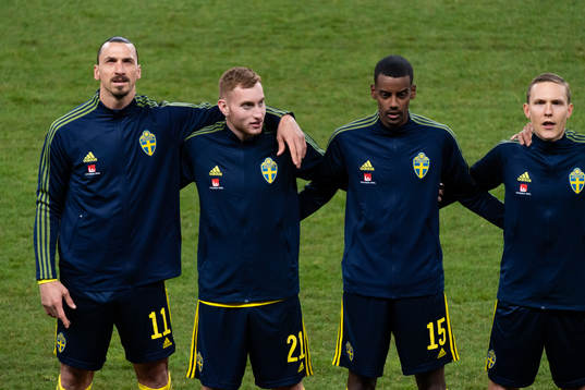 Zlatan Ibrahimovic, Dejan Kulusevski, Alexander Isak and