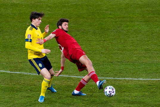 Victor Nilsson Lindelöf of Sweden and Giorgi Kvilitaia of