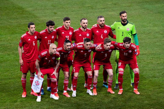 The starting eleven of Georgia at lineup