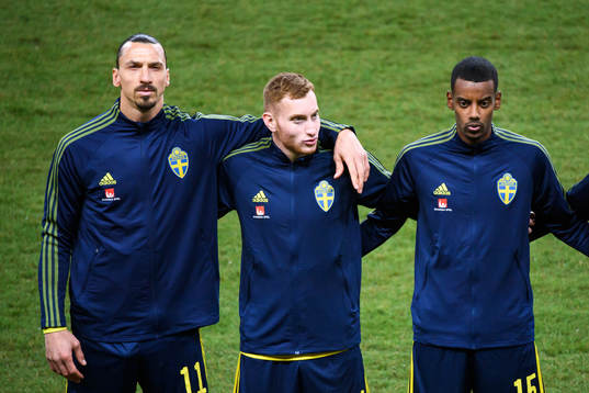 Zlatan Ibrahimovic , Dejan Kulusevski and Alexander Isak of