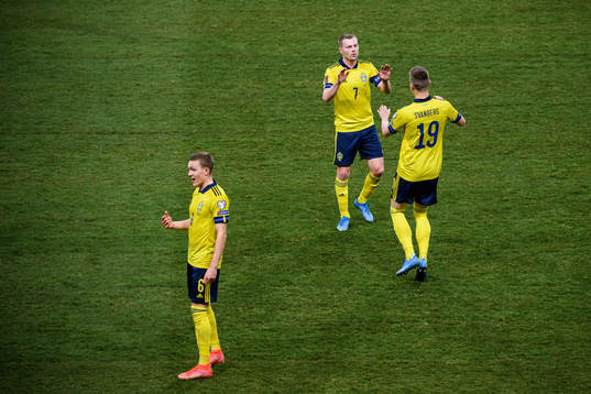Ludwig Augustinsson , Sebastian Larsson and Mattias