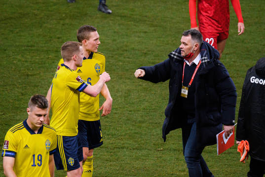 Sebastian Larsson, Ludwig Augustinsson of Sweden and Willy