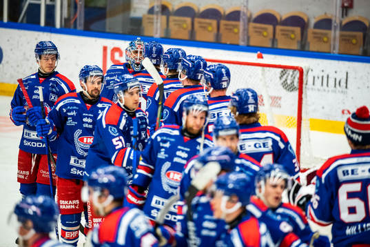 Oskarshamns spelare jublar