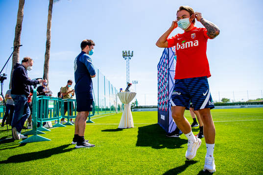 Patrick Berg of the Norwegian national football team talks
