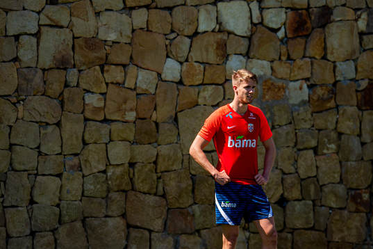 Kristoffer Ajer of the Norwegian national football team