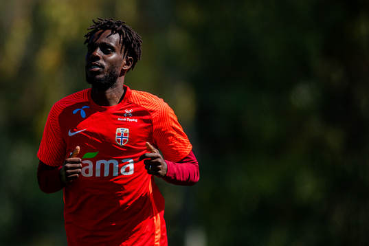 Tokmac Nguen of the Norwegian national football team