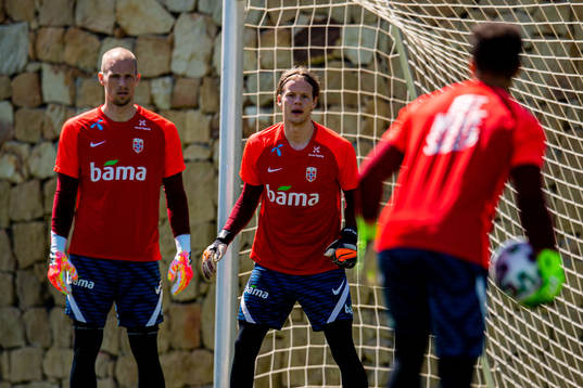 Goalkeeper André Hansen, Ørjan Håskjold Nyland and Sten