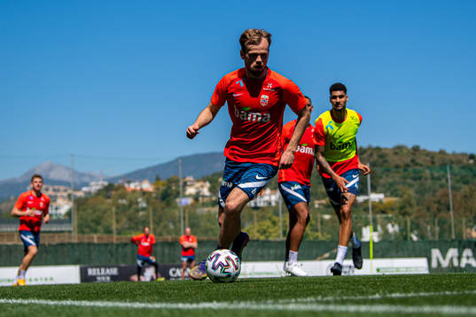 Iver Fossum of the Norwegian national football team