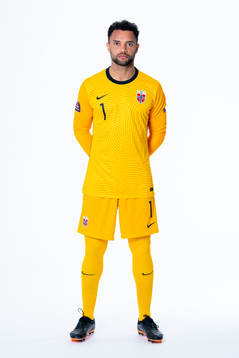 Goalkeeper Sten Grytebust of the Norwegian national
