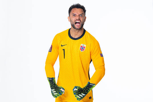 Goalkeeper Sten Grytebust of the Norwegian national