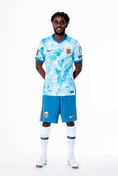 Tokmac Nguen of the Norwegian national football team poses