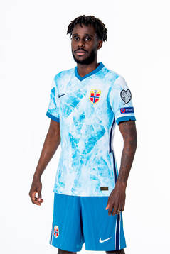 Tokmac Nguen of the Norwegian national football team poses