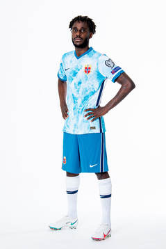 Tokmac Nguen of the Norwegian national football team poses