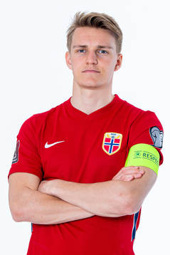 Martin Ødegaard of the Norwegian national football team