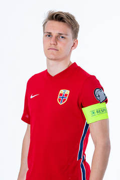 Martin Ødegaard of the Norwegian national football team