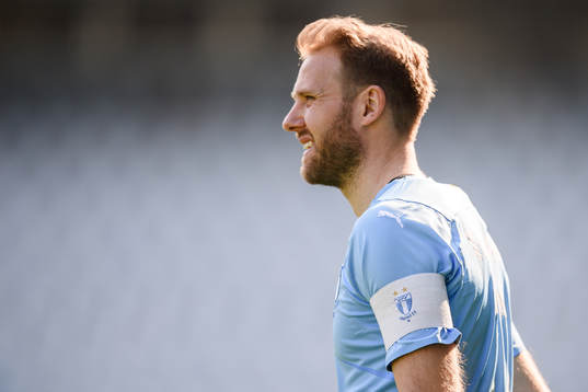 Malmö FFs Ola Toivonen med kaptensbindel