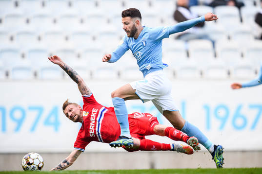 IFK Göteborgs Sebastian Eriksson och Malmö FFs Erdal Rakip