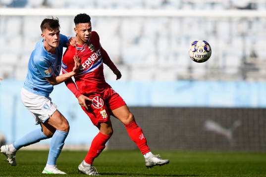 Malmö FFs Pavle Vagic och IFK Göteborgs Tobias Sana
