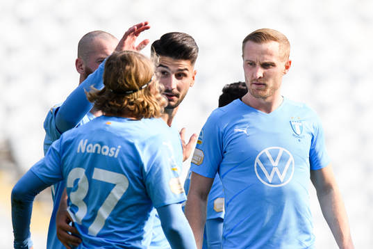 Malmö FFs Antonio Colak, Sebastian Nanasi och Franz