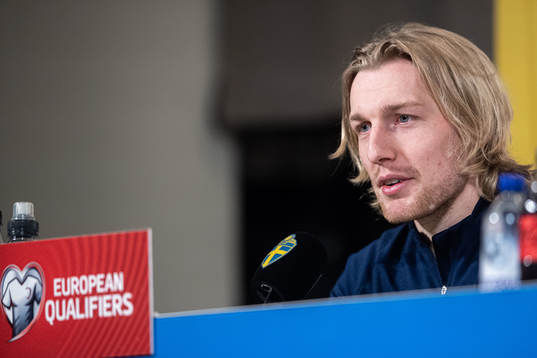 Emil Forsberg of the Swedish national football team