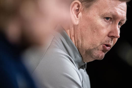 Assistant coach Peter Wettergren of the Swedish national