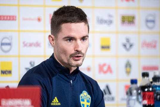 Mikael Lustig of the Swedish national football team