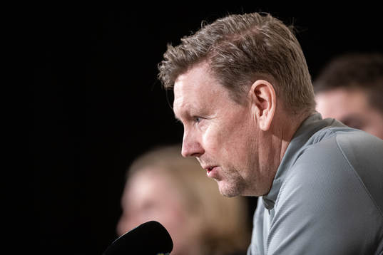 Assistant coach Peter Wettergren of the Swedish national