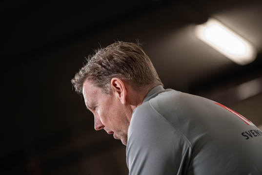 Assistant coach Peter Wettergren of the Swedish national