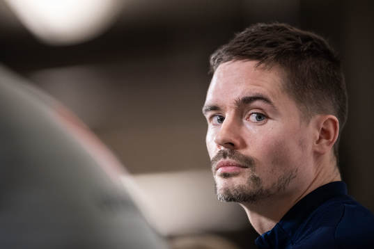 Mikael Lustig of the Swedish national football team