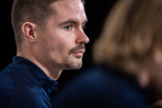Mikael Lustig of the Swedish national football team